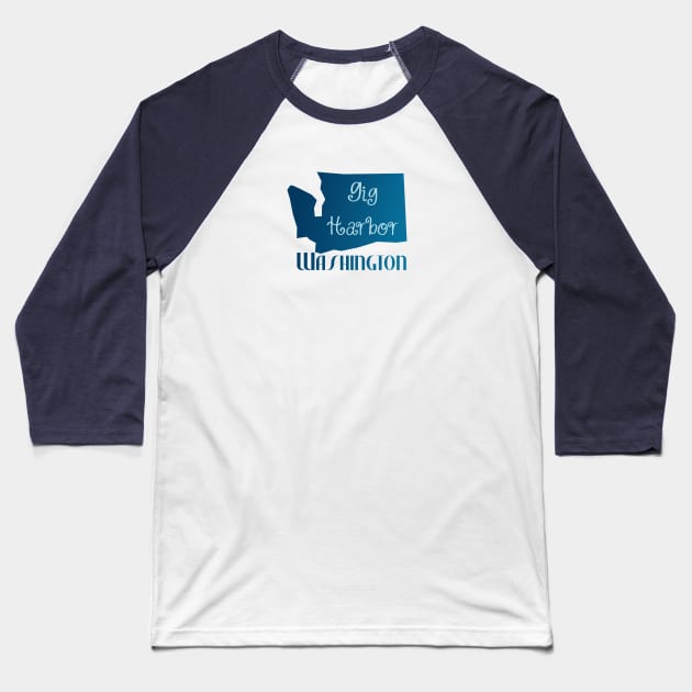 Gig Harbor Washington Baseball T-Shirt by artsytee